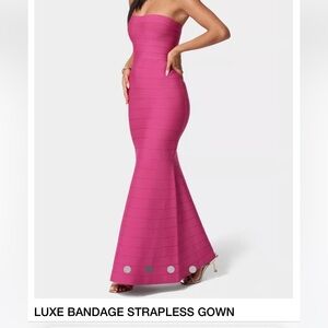 PROM DRESS size M Bebe Bandage Maxi Tube Dress